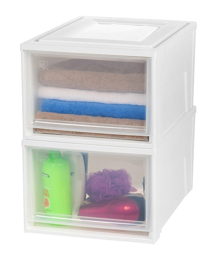 Stacking Storage with Drawer - 43.4 QT - IRIS USA, Inc.