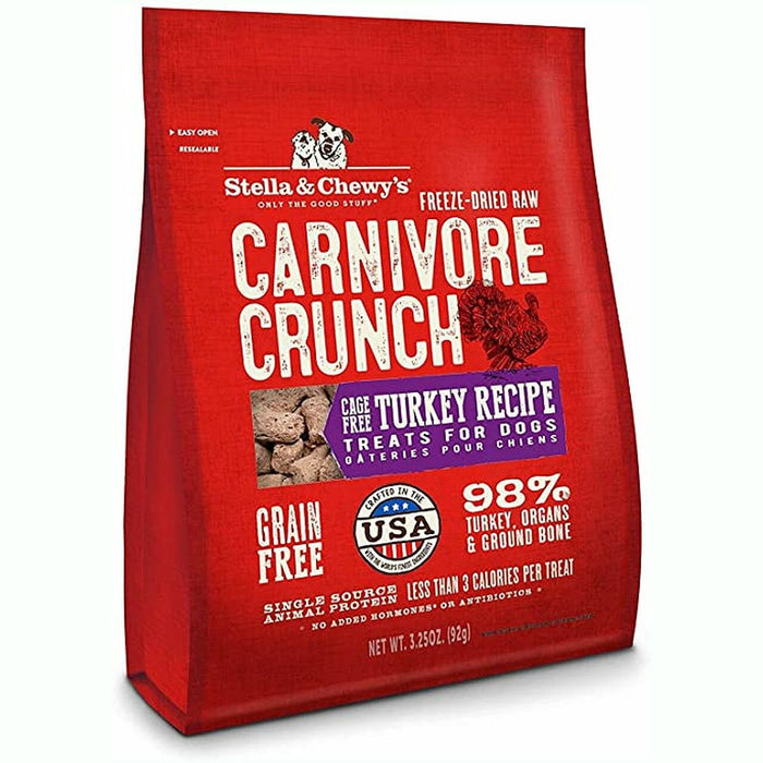 Stella & Chewy Carnivore Crunch Turkey 3.5oz