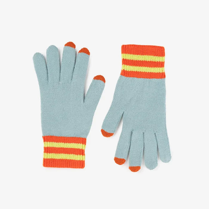 Stone Blue Sport Cuff Touchscreen Gloves