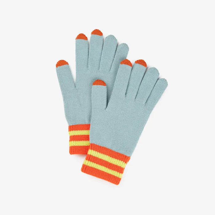 Stone Blue Sport Cuff Touchscreen Gloves