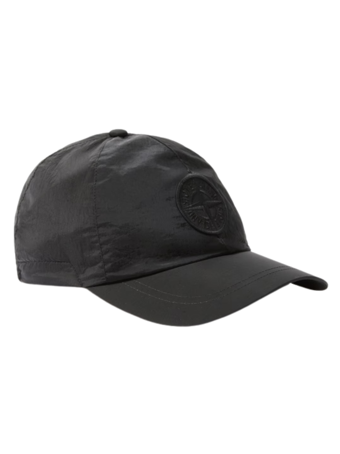 STONE ISLAND Nylon Metal Baseball Cap Black - MAISONDEFASHION.COM