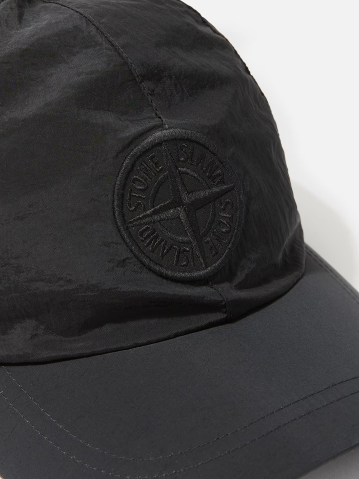 STONE ISLAND Nylon Metal Baseball Cap Black - MAISONDEFASHION.COM