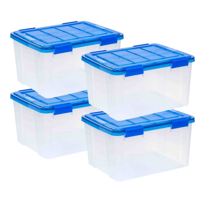 Storage Container WeatherPro® 4 Pack - 44QT - Gasket Box - IRIS USA