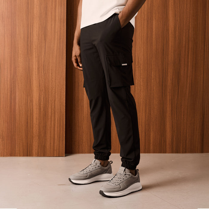 Stretch Tech Cargo Pant | Black