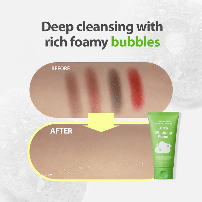 Sungboon Editor Green Tomato Deep Pore Ultra Whipping Cleansing Foam 120g