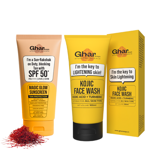 Sunscreen 60ml + Kojic face wash 100ml