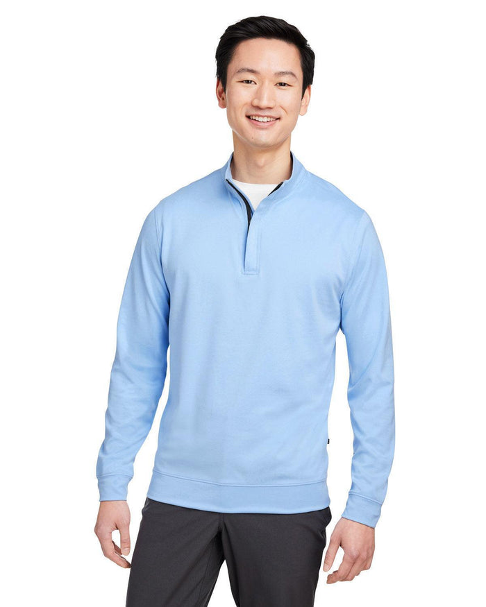 no-logo Swannies McKinnon Quarter-Zip-Knits and Layering-Swannies Golf-Periwinkle Heather-S-Thread Logic
