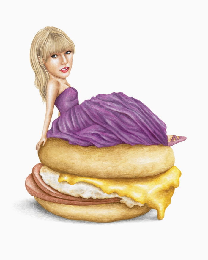 Taylor Swift Speak now purple dress 8x10 print by Celebs on sandwiches sold by Le Monkey House