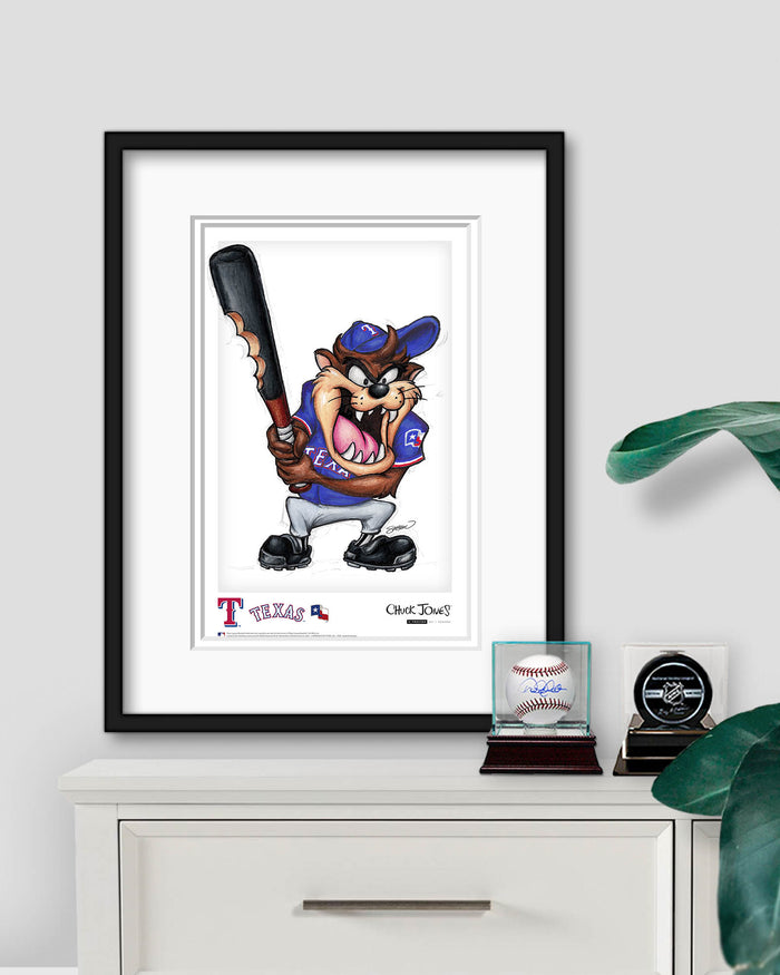 Taz on Deck x MLB Rangers Limited Edition Art Print