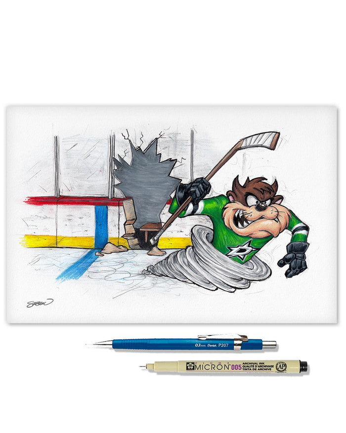 Tazmanian Line Change x NHL Stars Tazmanian Devil Limited Edition Art Print