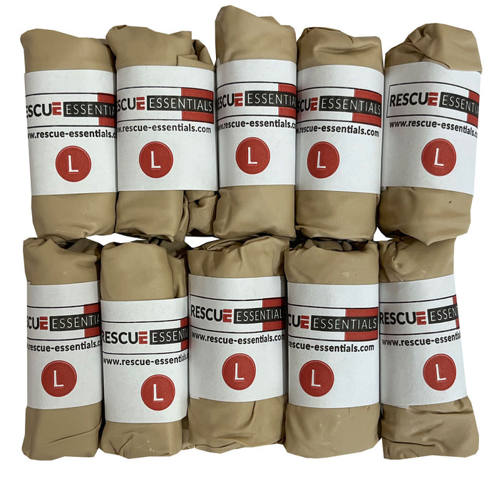 Bear Claw® Tan Nitrile Gloves, 10 pairs rolled