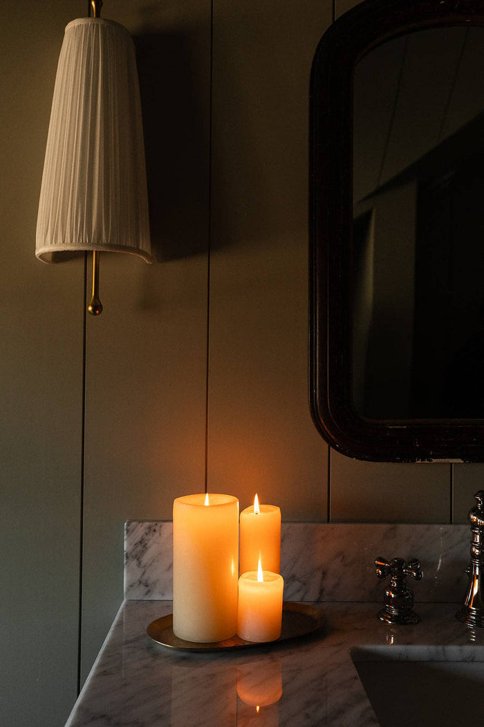 The Hand-Poured Pillar Candle