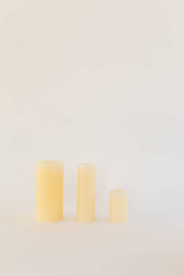 The Hand-Poured Pillar Candle