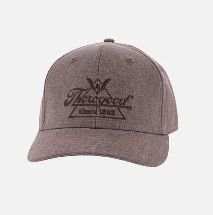 Thorogood Crafted Herringbone Leather Strap Hat Hats & Caps Thorogood Dark Brown OS