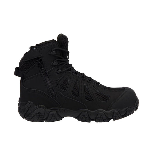 Thorogood Men's Crosstrex Series 6 Inch Side Zip Hiker Comp Toe Boot Work Boots Thorogood Black 10 M
