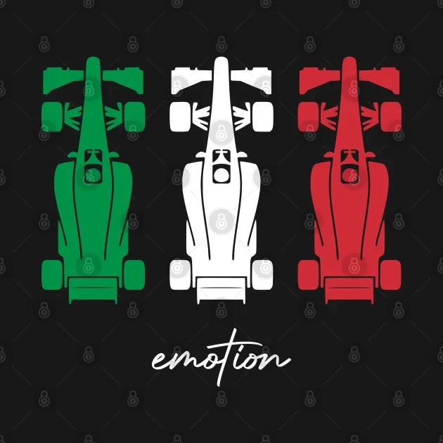 Tifosi 'Emotion' Italian Flag F1 Design T-Shirt