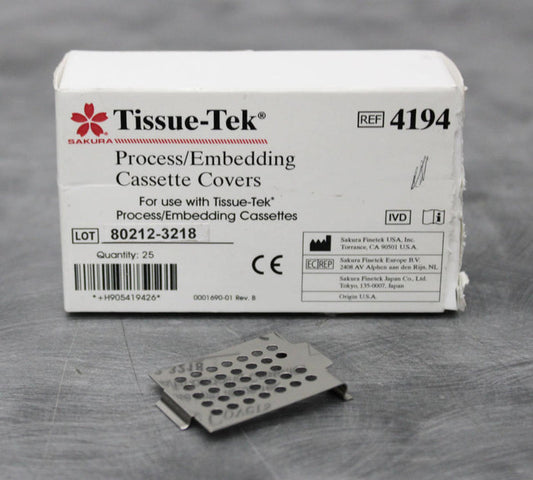 x25 Tissue-Tek Process / Embedding Stainless Steel Cassette Covers