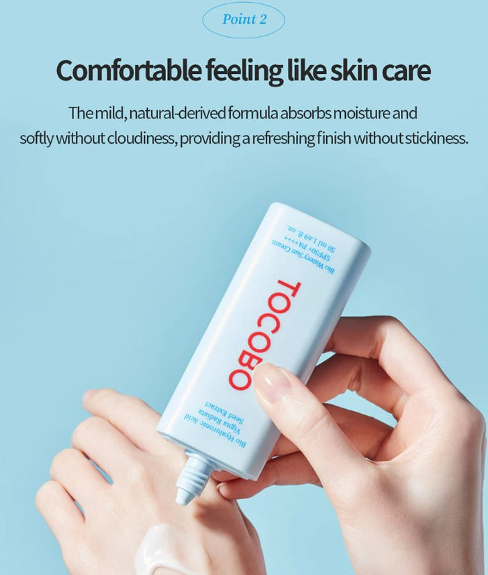 Tocobo Bio Hyaluronic Acid Wattery Sun Cream SPF50+ PA++++ 1.69 oz / 50ml