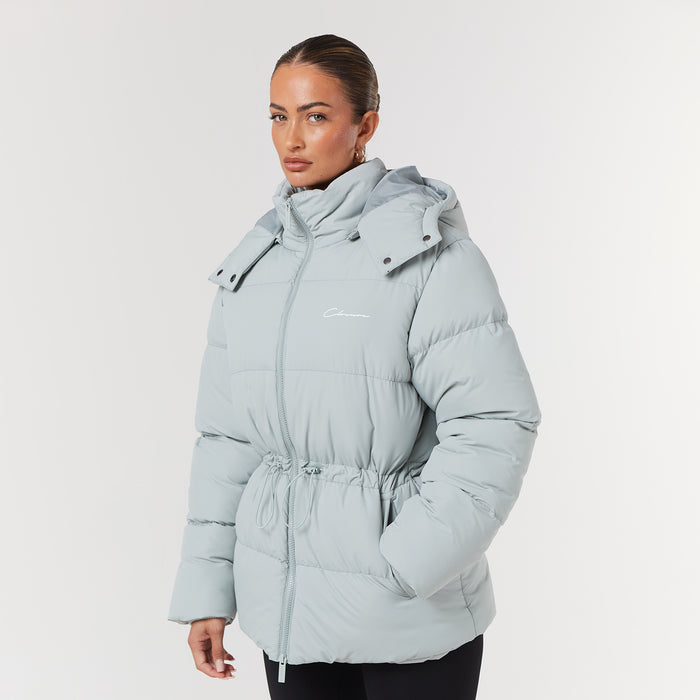 Women's  Sage Toggle Waist Puffer  Closure London  Front View