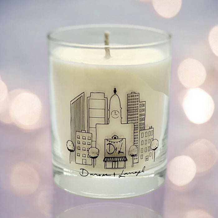 Tomato Leaf Candle - Philadelphia Skyline Glass
