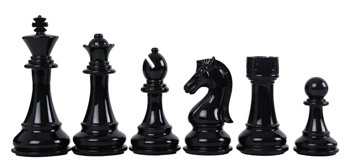 Traditional black & white finish pieces & Leather board | x large