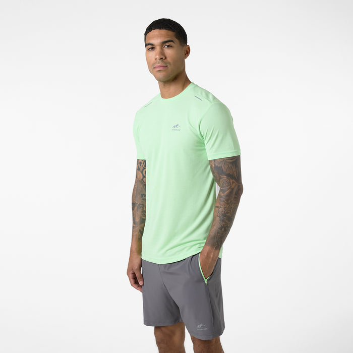Men's  Lime Green Training Twinset  Closure London  Front View