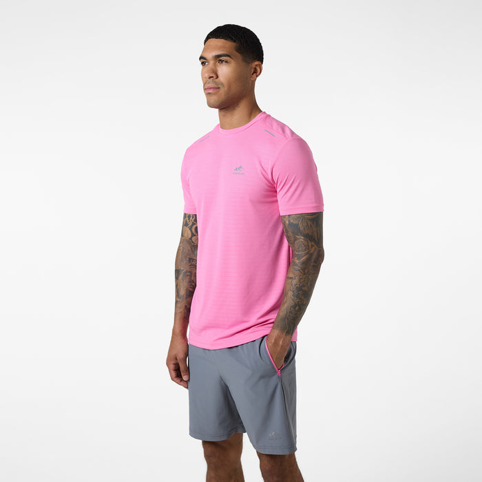 Men's  Pink Grey Training Twinset  Closure London  Front View