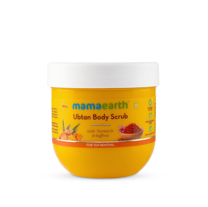 Ubtan Body Scrub with Turmeric and Saffron for Tan Removal - 200 g