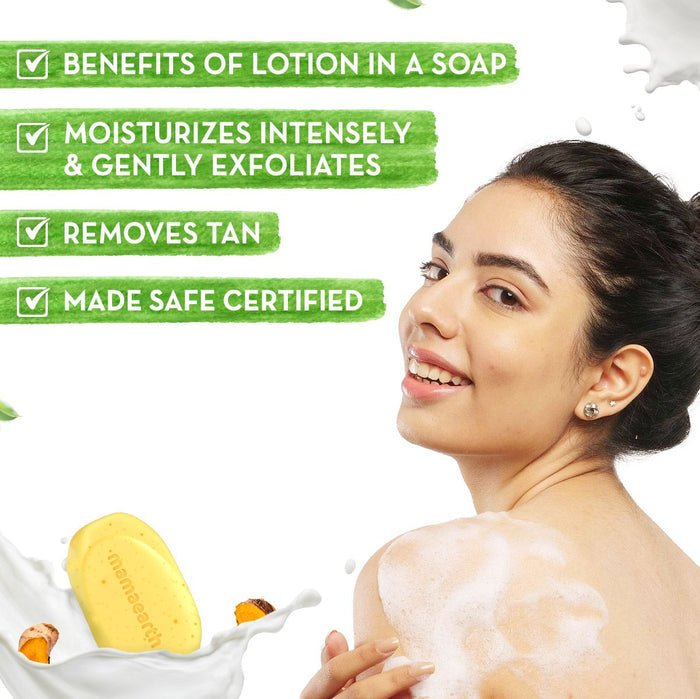 Ubtan Moisturizing Lotion Soap (Value Pack of 4) - 125 g X 4