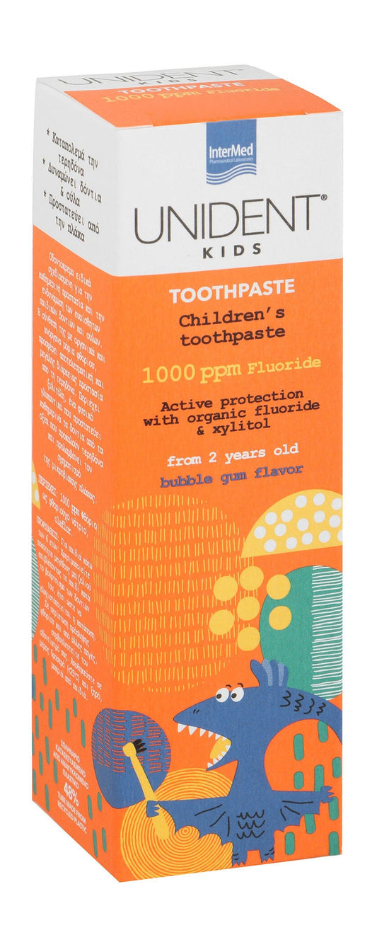 Unident Kids Bubblegum Toothpaste, 50ml - Makkah Pharmacy
