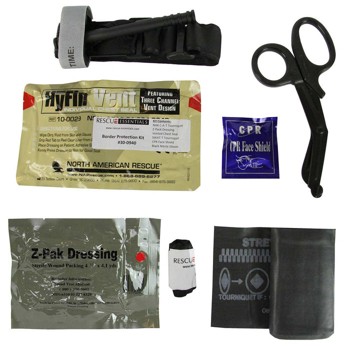 Response Kit, all contents laid out