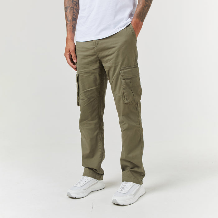 Men's  Khaki Utility Trouser Closure London  Front View