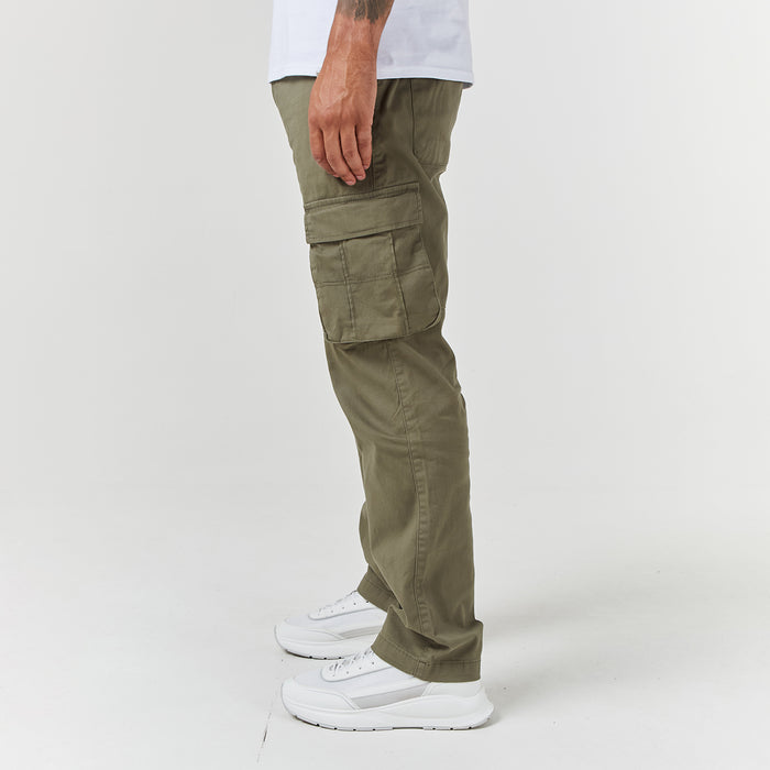 mens utility trousers in khaki
