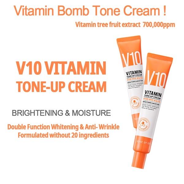 Some By Mi V10 Vitamin Tone-Up Cream - Korean-Skincare