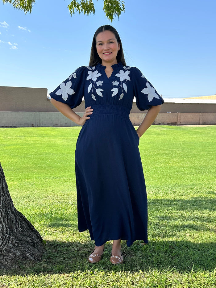 Valentina Embroidered Maxi Dress