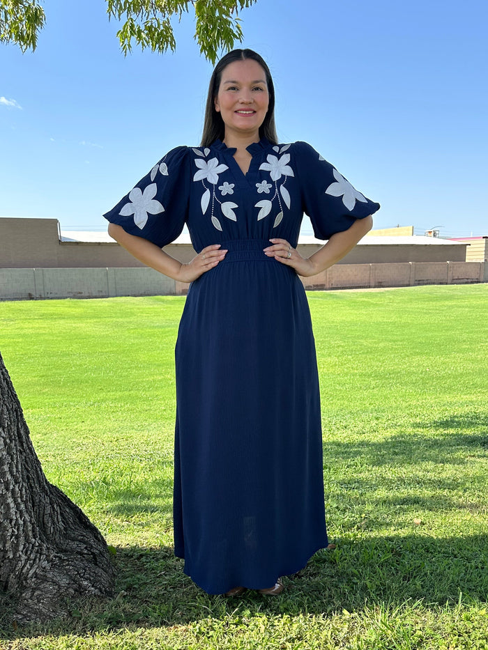 Valentina Embroidered Maxi Dress