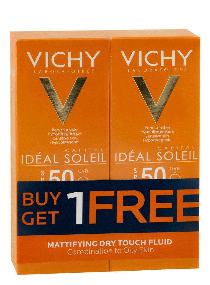 Vichy Capital Soleil SPF50+ BB Dry Touch Fluid, 50ml B1G1 - Makkah Pharmacy