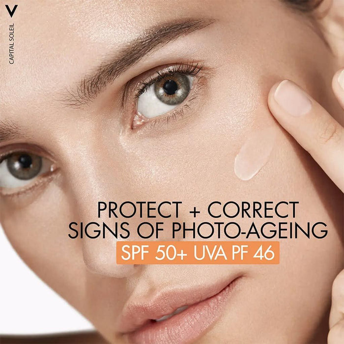 Vichy Capital Soleil UV - Age Anti Ageing Sunscreen SPF 50+ with Niacinamide, 40ml - Makkah Pharmacy