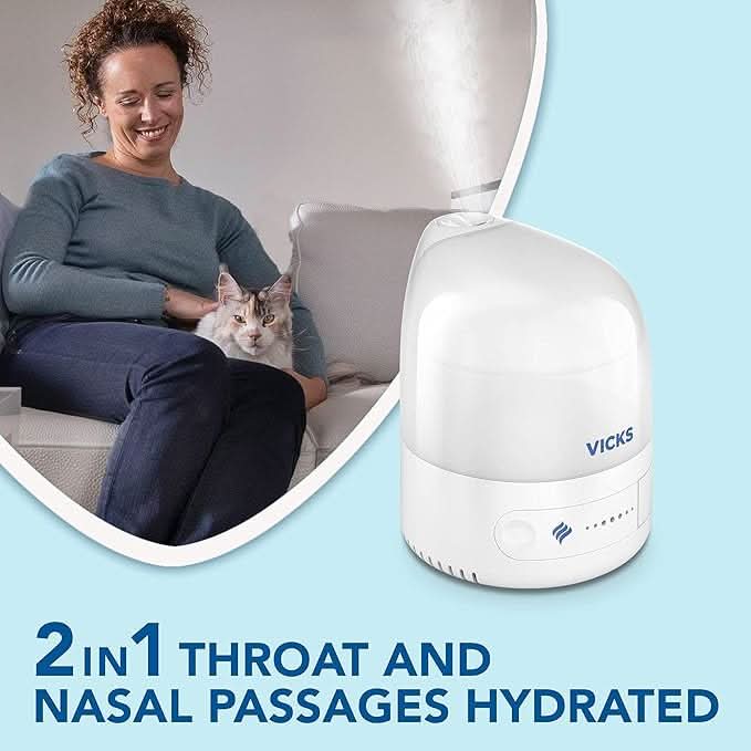 Vicks Personal Cool Mist Ultrasonic Humidifier VUL510