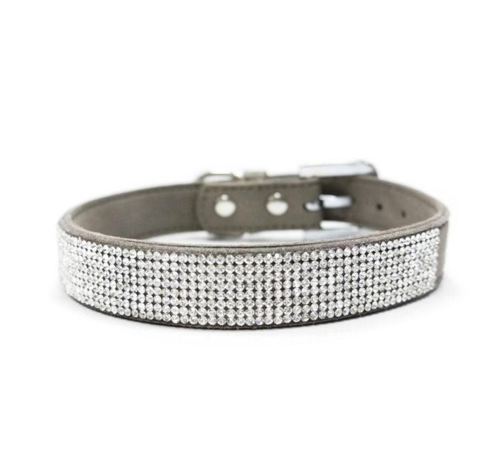 VIP Bling Dog Collar by Dogo - Gray