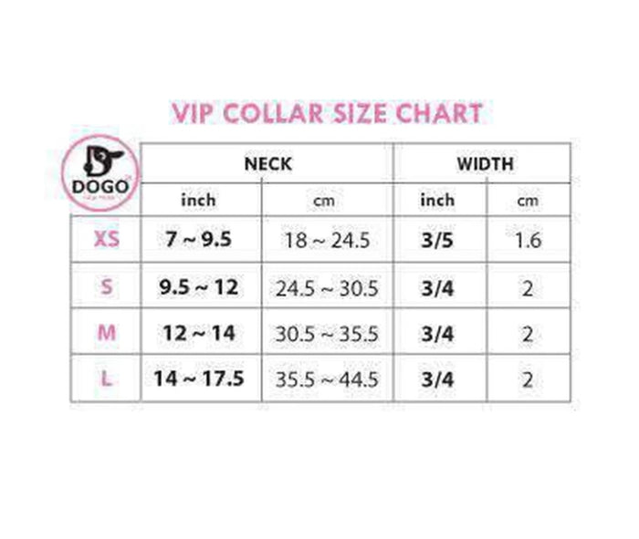 VIP Bling Dog Collar by Dogo - Pink