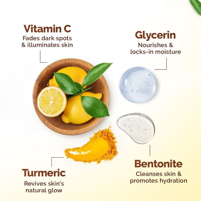 Vitamin C Daily Glow Face Pack with Vitamin C & Turmeric for Illuminating Skin - 100 g