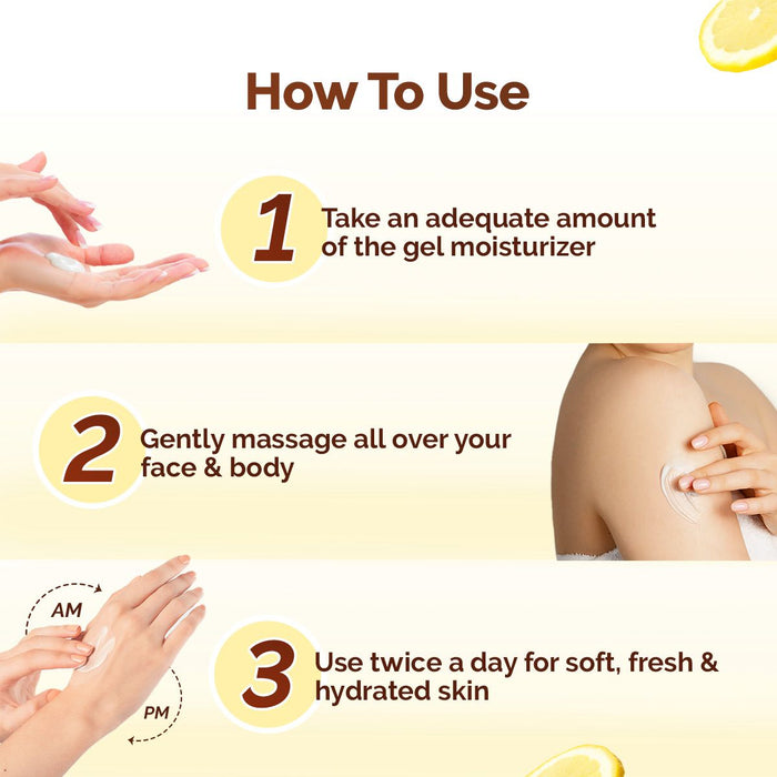 Vitamin C Daily Glow Light Gel Moisturizer with Vitamin C & Turmeric for Skin Brightening - 200 g