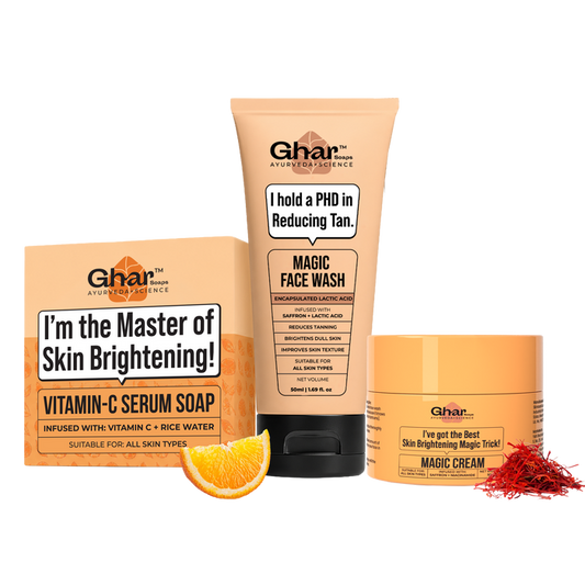 Vitamin c soap + Cream + Magic face wash Combo