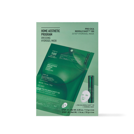 [VT Cosmetics] PRO CICA Reedle Shot 100 2STEP Hydrogel Mask 4ea-Luxiface.com