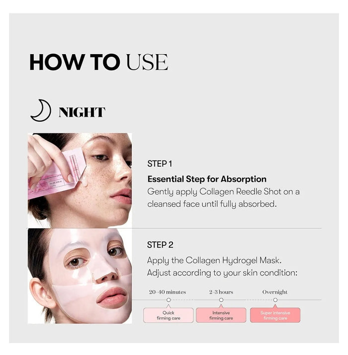 VT Cosmetics Reedle Shot Collagen 2-Step Hydrogel Mask 1 Sheet