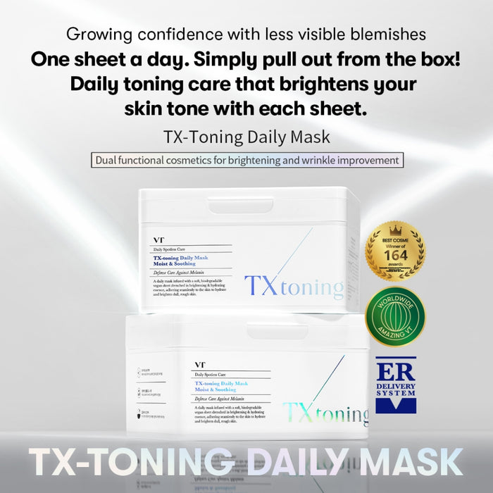VT TX Toning Daily Spotless Care Mask 30 Sheet