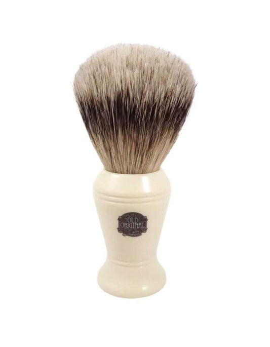 Vulfix 377 Super Badger shaving brush with faux ivory handle
