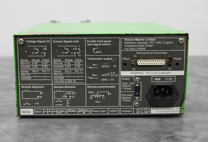 Watson Marlow 503U Digital Peristaltic Pump