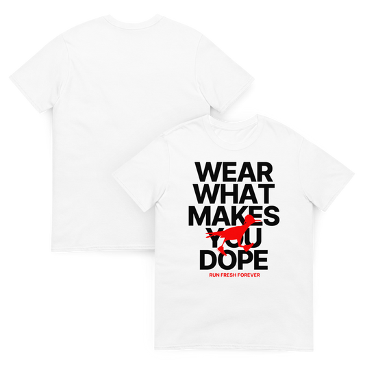 WEAR YO VIBES TEE  - WHITE X BLACK